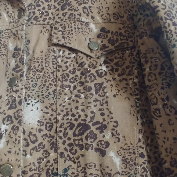 The Quacker Factory Leopard print jacket Large - Picture 6 of 8